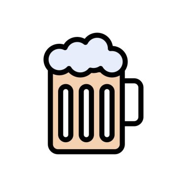 alkol vektörü düz renk simgesi