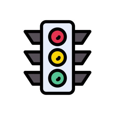 sinyal vektörü düz renk simgesi