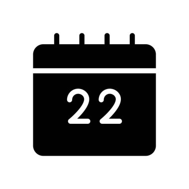 tarih vektörü simgesi düz simgesi