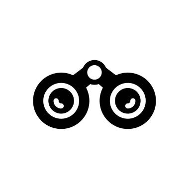 spyglass vector glyph flat  icon