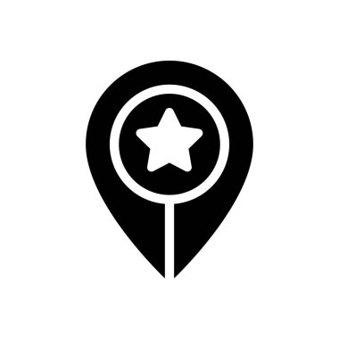 konum vektörü düz simge