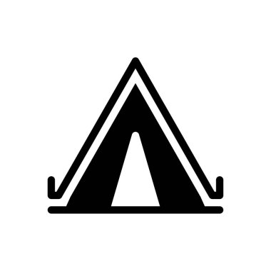 kamp vektör düz simgesi