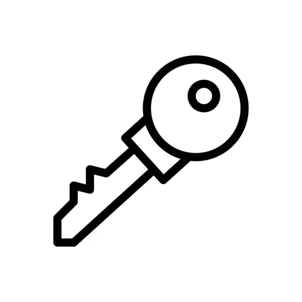 Lock Vector Thin Line Icon — Stock Vector