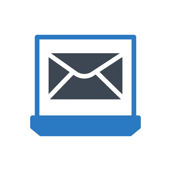 Email Vectoriel Glyphe Icône Couleur — Image vectorielle