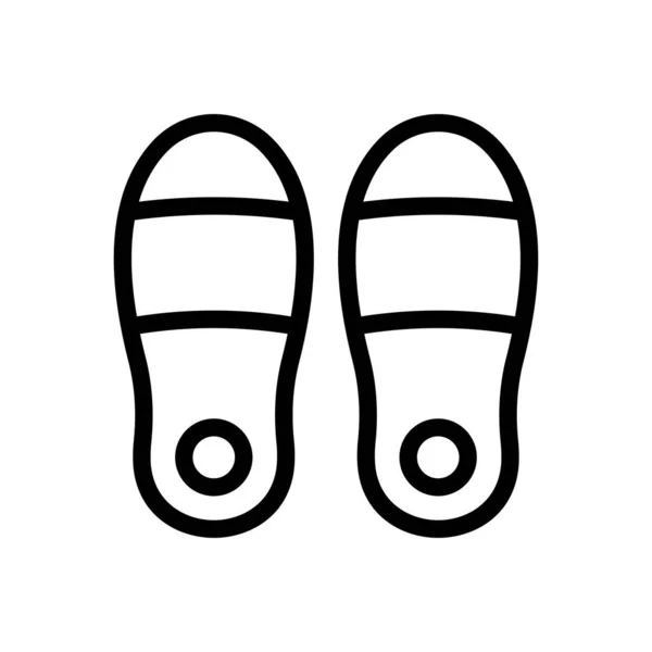 Chaussures Vecteur Fine Ligne Icône — Image vectorielle