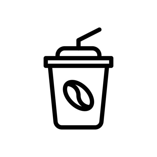 Иконка Тонкой Линии Напитка — стоковый вектор