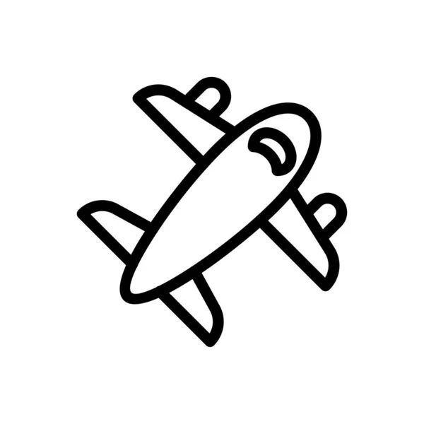 Travel Vector Thin Line Icon — 스톡 벡터