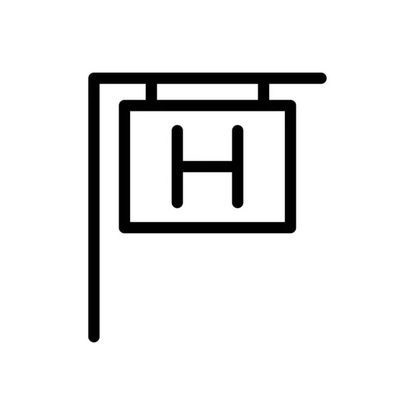 Board Vektor Thin Line Symbol — Stockvektor