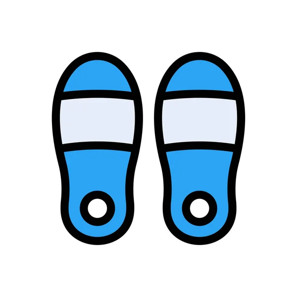 Footwear Vector Flat Color Icon — Stock Vector
