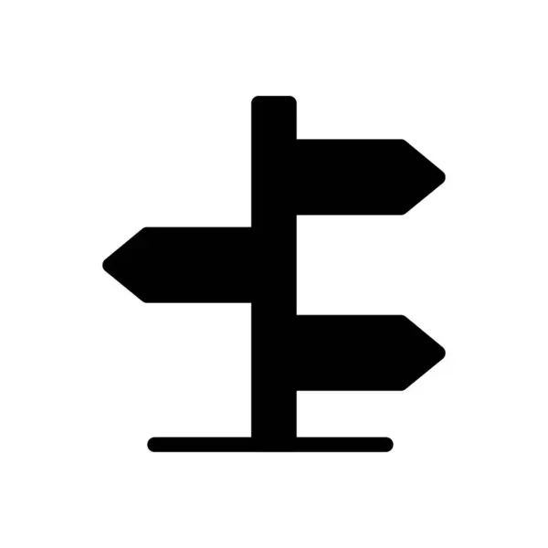 Board Vektor Glyphen Flaches Symbol — Stockvektor