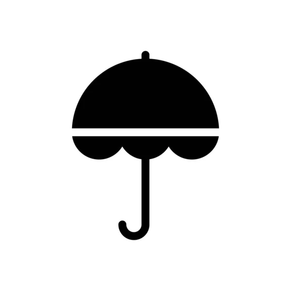 Yağmur Vektörü Simgesi Düz Simgesi — Stok Vektör