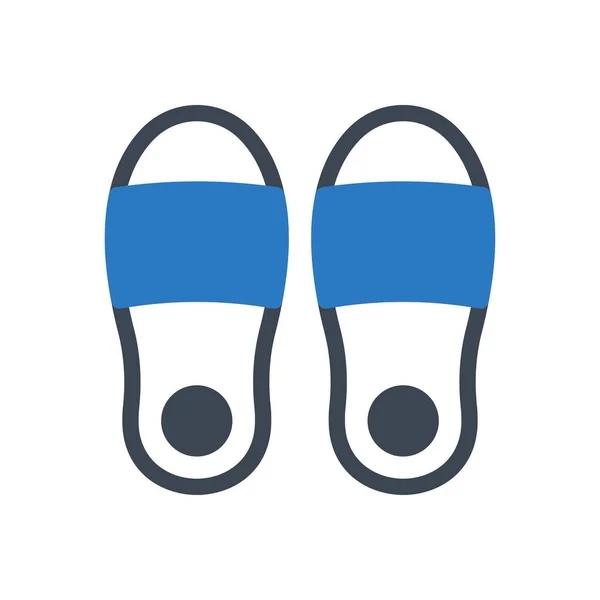 Footwear Vector Glyph Color Icon — Stock Vector