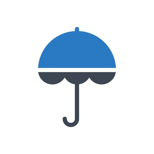 Rain Vector Glyph Color Icon — Stock Vector