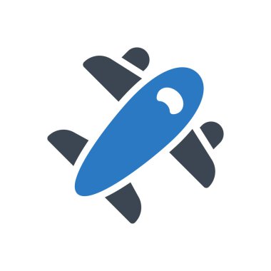 seyahat vektörü renk simgesi