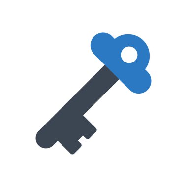 vektör kabartma renk simgesini kilitle