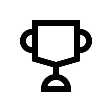 kupa vektörü ince çizgi simgesi