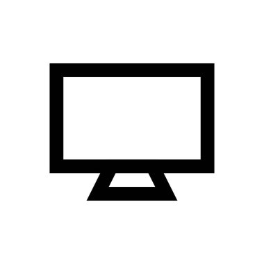 ekran vektörü ince çizgi simgesi