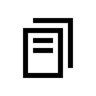 sayfa vektörü ince çizgi simgesi