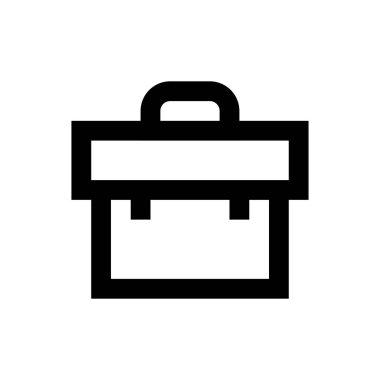 Portföy vektör ince çizgi simgesi