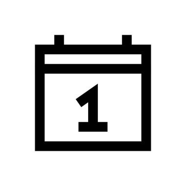 takvim vektörü ince çizgi simgesi