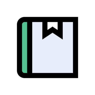 eğitim vektörü düz renk simgesi