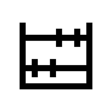 Matematik vektörü düz renk simgesi