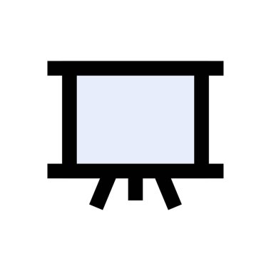 sınıf vektörü düz renk simgesi