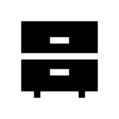 kabine vektör simgesi düz simge