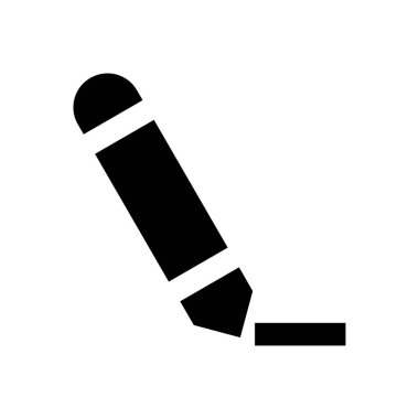 kalem vektörü düz simgesi