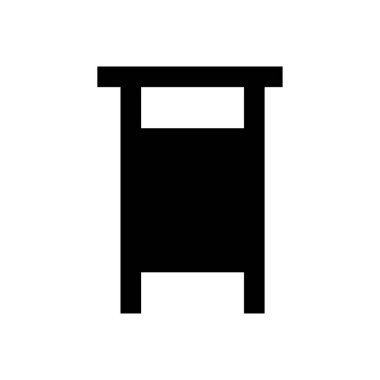 podium vector glyph flat icon