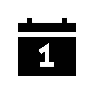 takvim vektörü düz simgesi