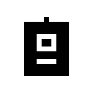 özdeşlik vektörü düz simgesi