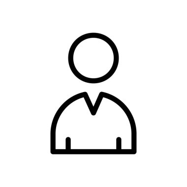 Man vektör ince çizgi simgesi