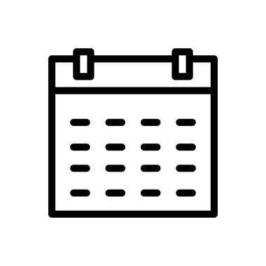 tarih vektörü ince çizgi simgesi