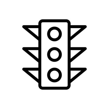 Sinyal vektörü ince çizgi simgesi