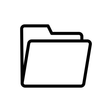 dizin vektörü ince çizgi simgesi