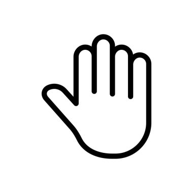 blok vektör ince çizgi simgesi