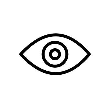 görünür vektör ince çizgi simgesi