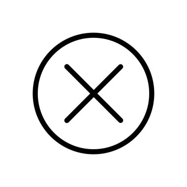 vektör ince çizgi simgesini sil