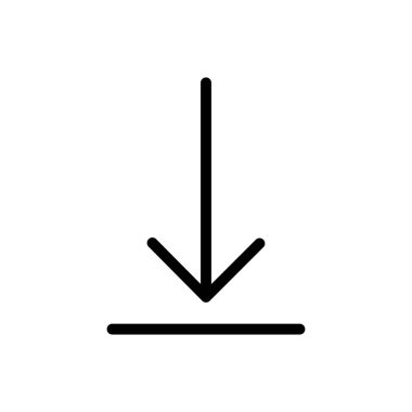 vektör ince çizgi simgesini kaydet