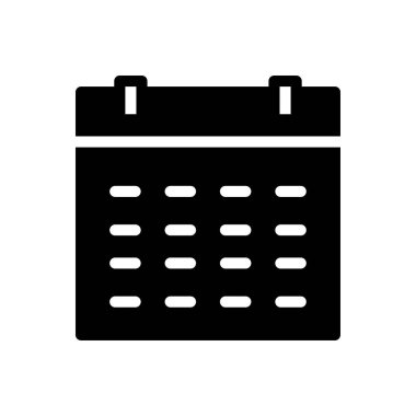 tarih vektörü simgesi düz simgesi