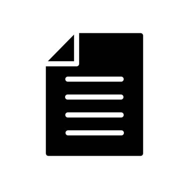 belge vektörü düz simge