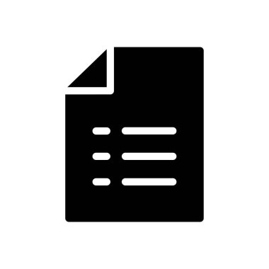 belge vektörü düz simge