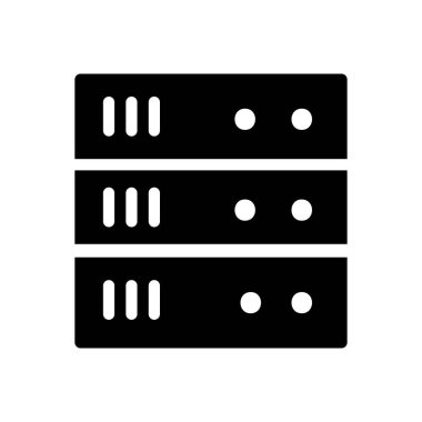 veritabanı vektör düz simgesi