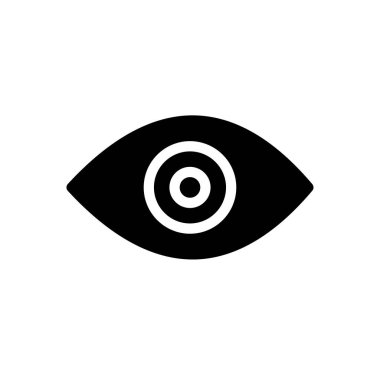 görünür vektör düz simgesi