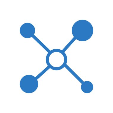 bağlantı vektörü renk simgesi