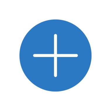 Artı vektör renk simgesi