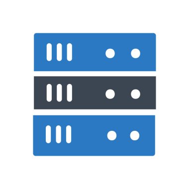 veritabanı vektör renk simgesi