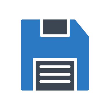 diskette vektör kabartma renk simgesi