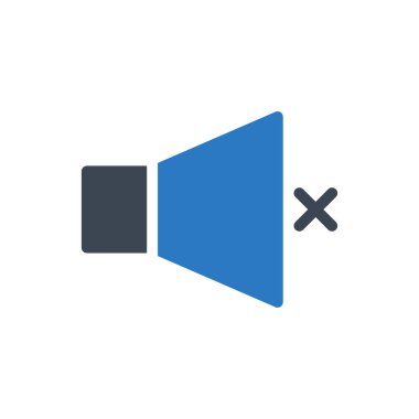 sessiz vektör kabartma renk simgesi